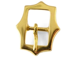 Fivela de Cabeçada de Menorca Pontiaguda Dourado 20 Mmhispano Hipica