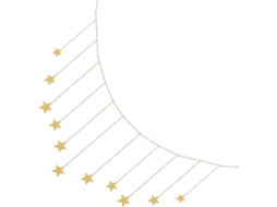Estrela De Cinco Pontas Dourada Com Luzes, Decoração De Parede Resistente E À Prova De Quedas.