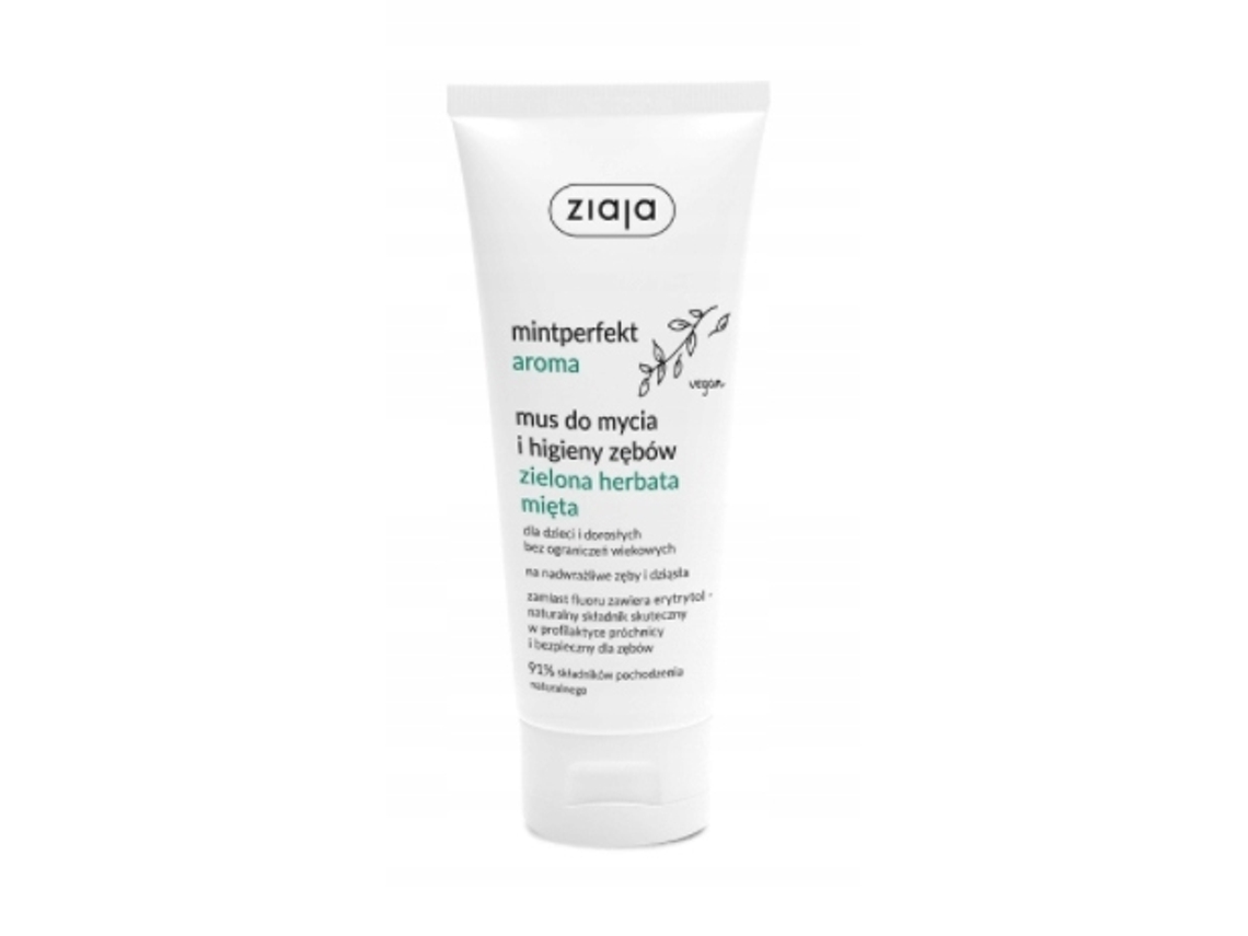 Creme Dental E Higiene Oral Ziaja Mintperfect Aroma Chá Verde Menta, 100 Ml