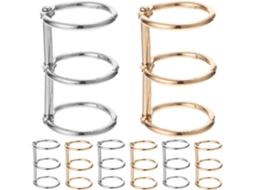Didiseaon Conjunto De 8 Anéis Metálicos Para Encadernação, Cores Sortidas, Redondos, Em Liga Metálica, Sem