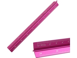 Régua De Escala Arquitetônica De Alumínio Rosa De 30 Cm, Régua De