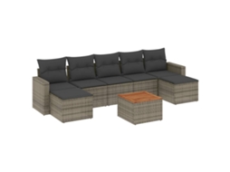 Garden Sofa Set, Garden Sofa Sets Vidaxl Cinzeto Rattan / Vime (n/a)