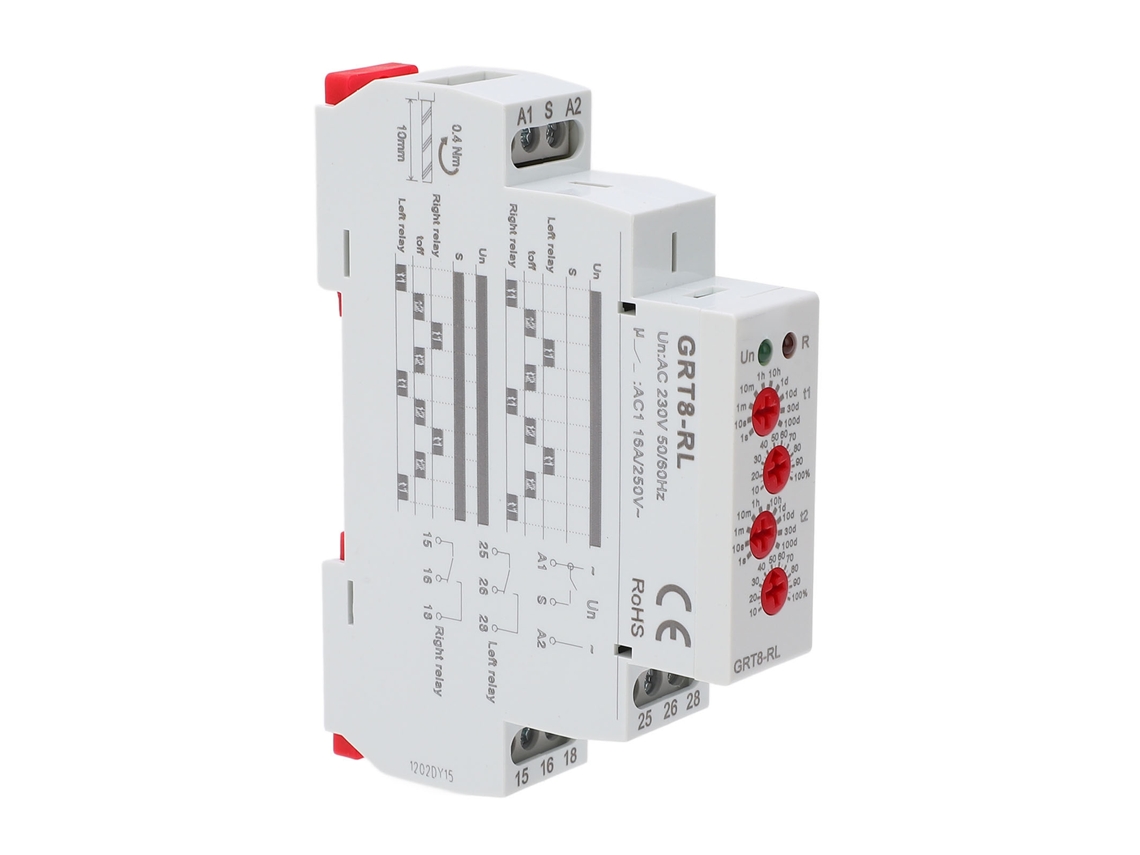 Relé Temporizador Doble Retardo Ciclo Alterno Ajustable Indicador Led Ac230v Piezas Hornalla S/MARCA