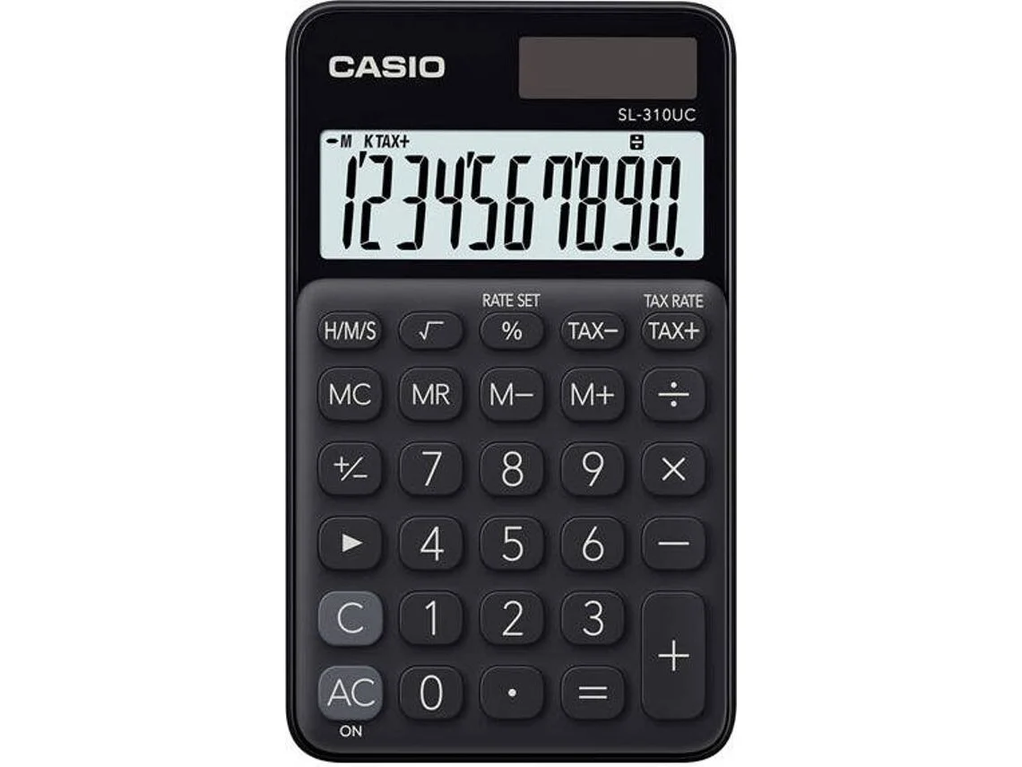 Calculadora Básica CASIO SL-310UC-BK Preto (Outlet Caixa Aberta - 10 dígitos)