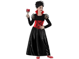 Fato de Menina DISFRAZZES Vampira Clássica (Tam: 7 a 9 anos)