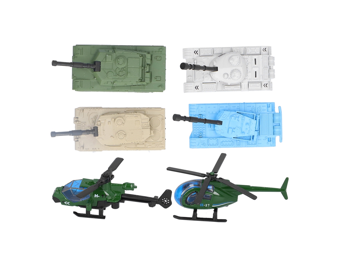 Mali brinquedo Modelo Tanque Avião 6pcs Liga Alta Simulação Brinquedo Veículo Presente Infantil