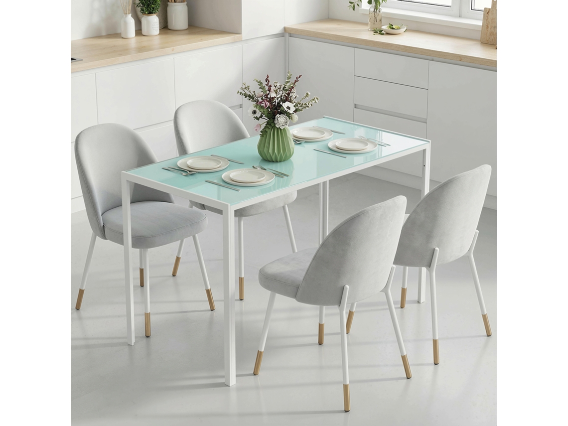 Mesa De Jantar, 120 × 60 × 75 Cm, Branco