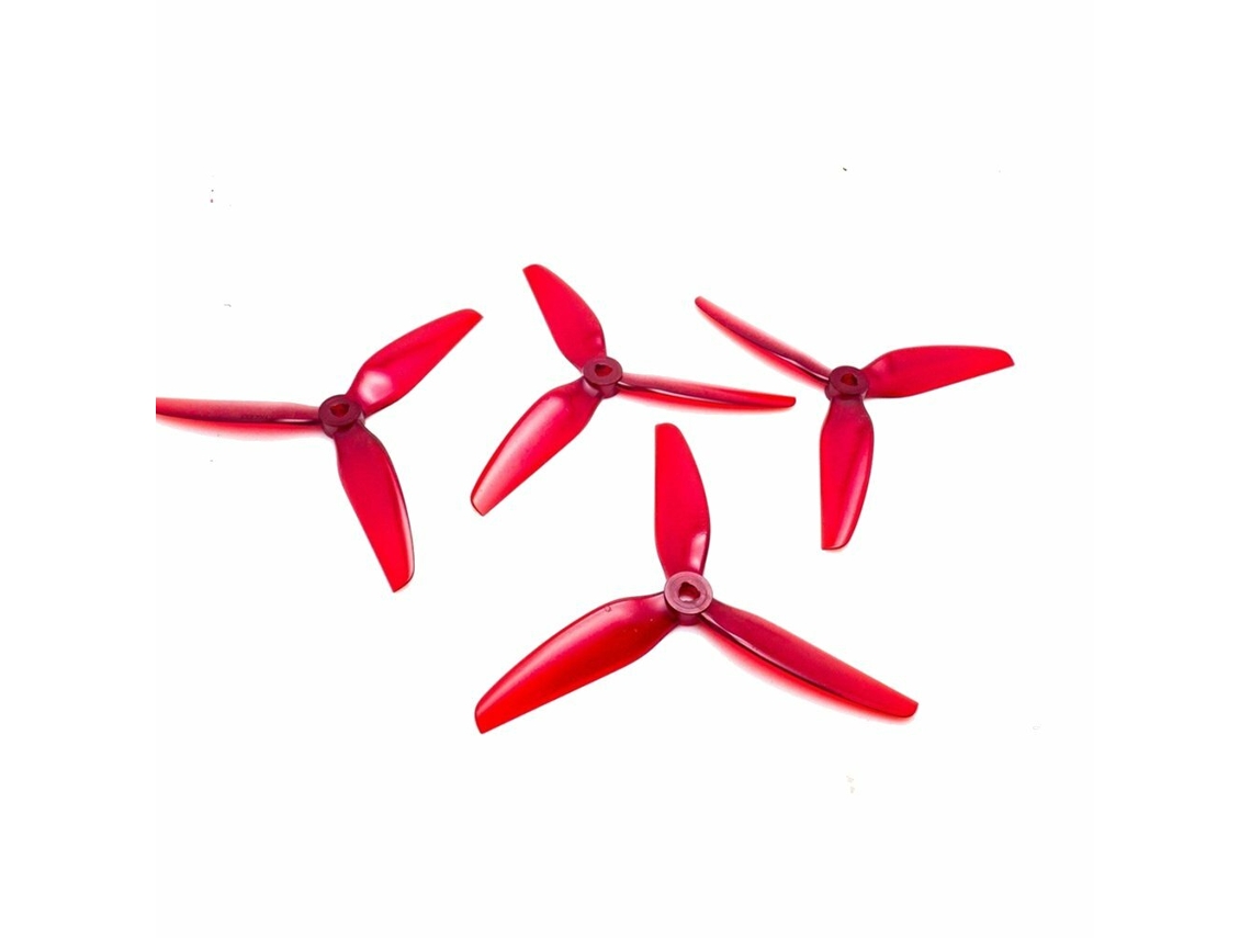 Hélices Hqprop Dp5.1x4.6x3 5146 de 5,1 Polegadas com 3 Pás em Policarbonato, Roxas , para Drones de Corrida Fpv. MDUG (6 Pares)