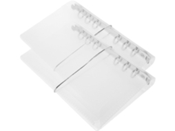 Capa Para Laptop Tofficu Tamanho A6 Com Fecho Elástico, Capa Transparente Em Pp Para Fichário De 6 Argolas, À Prova De