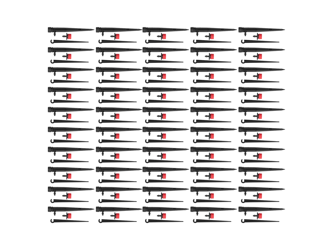 Kit de Irrigação por Gotejamento 150pcs com Gotejadores 8 Furos e Aspersores | S/MARCA