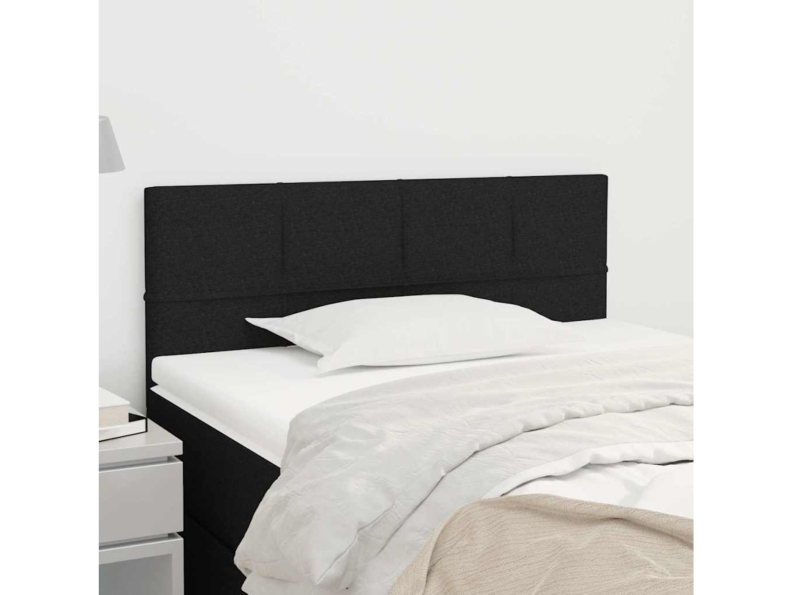Vidaxl Cabeceira De Cama Tecido 100x5x78/88 Cm Preto