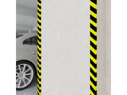 Vidaxl Protetores De Canto 2 Pcs 6x2x101,5 Cm Pu Amarelo E Preto