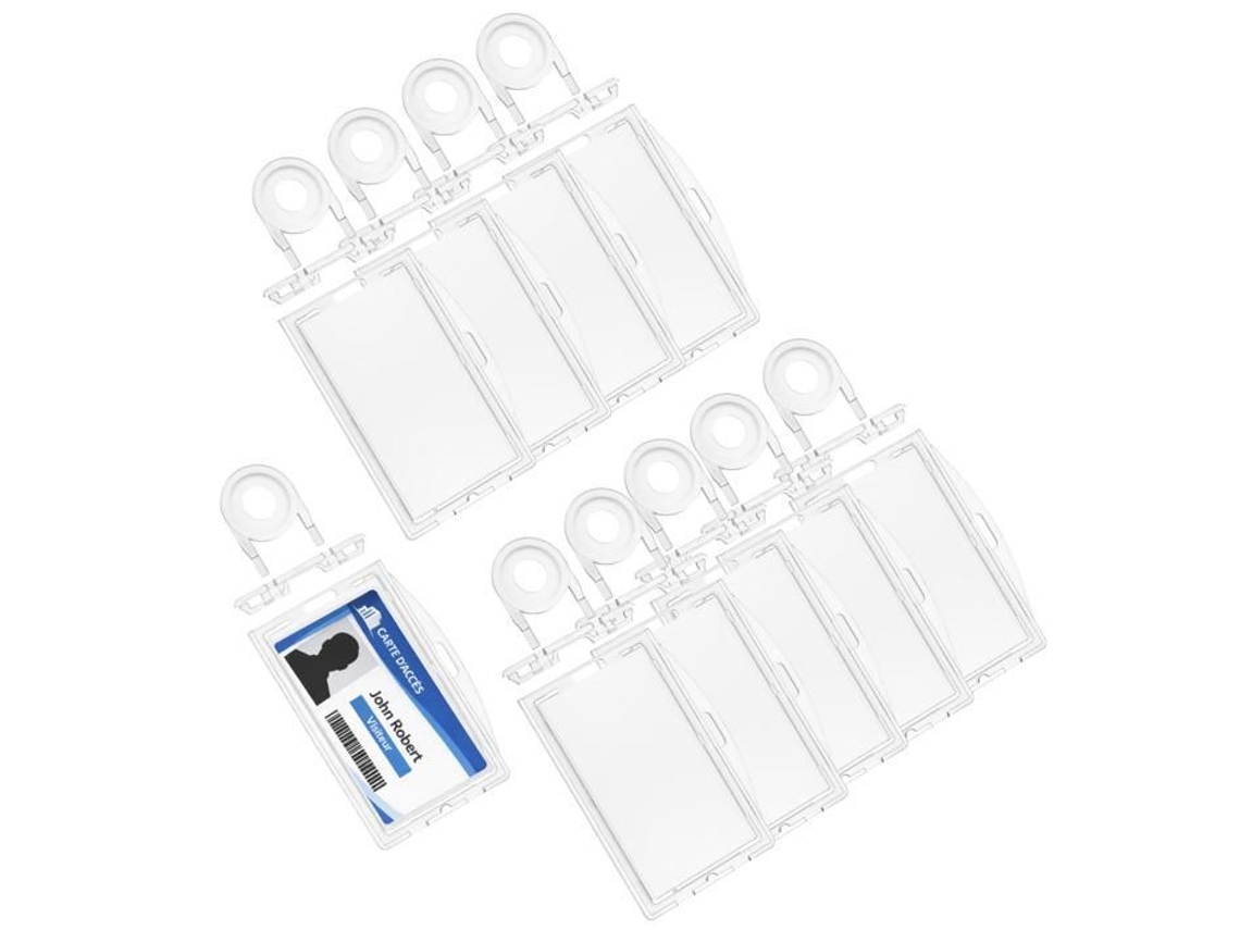 Porta, Cartões Rígido Transparente Vertical/ Horizontal com Trava, Cartão de Plástico Cartão de Fidelidade Phonillico® Transparente BRILVIBERA