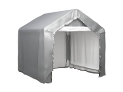 Vidaxl Tenda De Armazenamento 180x180 Cm Aço Galvanizado Cinzento