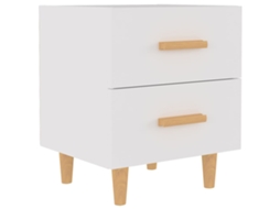 Bed Cabinet, Bed Cabinets Vidaxl Branco Madeira Processada (n/a)