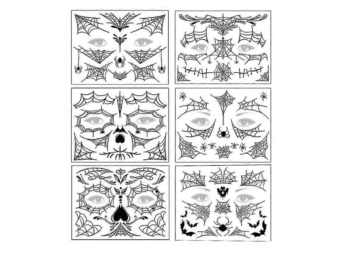 10 adesivos de Halloween para presentes de Halloween