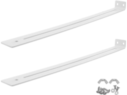 Kit De Suportes Para Gavetas Alipis 2 Peças Branco Suporte Corrediças Gaveta Ferragens Reparo Armários Cozinha