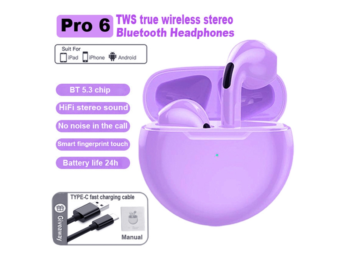 Fone de Ouvido Bluetooth Estéreo J6 Pro6 EOOCOO