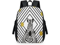 Mochila Tropicallife com Estampa de Zebra para Crianças (32.5x15x44.9 cm)