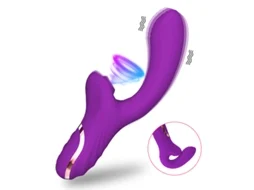 Vibrador de Sucção Estimulador de Vácuo de Sucção de Clitóris Feminino Masturbador de Vagina Roxo VEANXIN