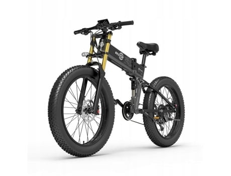 Bicicleta Elétrica BEZIOR X-Plus Quadro Mais Largo Da E-Bike 45Km/H Alumínio Roda 26 1500W 48V 17 5Ah Cinza