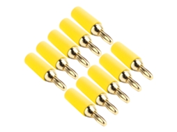 Laxiscreed Banana Plugs 2.5mm Dourados Em Latão Para Áudio De Alta Qualidade