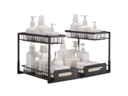 VEVOR Organizador de cesto para pia 2 níveis 270 x 360 x 280 mm