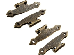Conjunto De 20 Dobradiças Metálicas Antigas Em Formato H Com 4 Furos Para Portas Planas, Ideais Para Armários, Caixas De