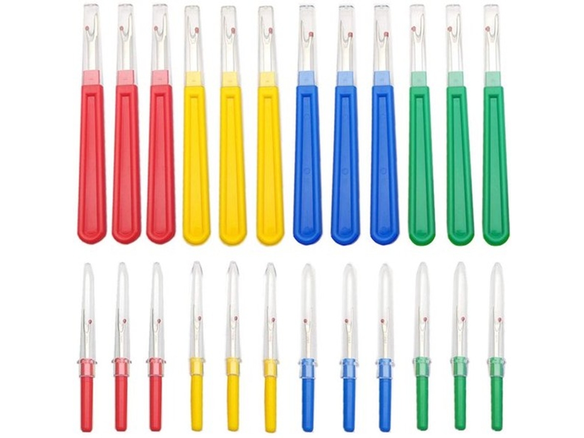 Escolha Sólida - Tornmesje Com Proteção - Remover Fios - Unpique - Grande/pequeno - Plástico/aço - Ideal Para Costura - Ferramenta De Tricagem