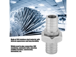 Conector Rosca Macho Aço Inox 304 19mm