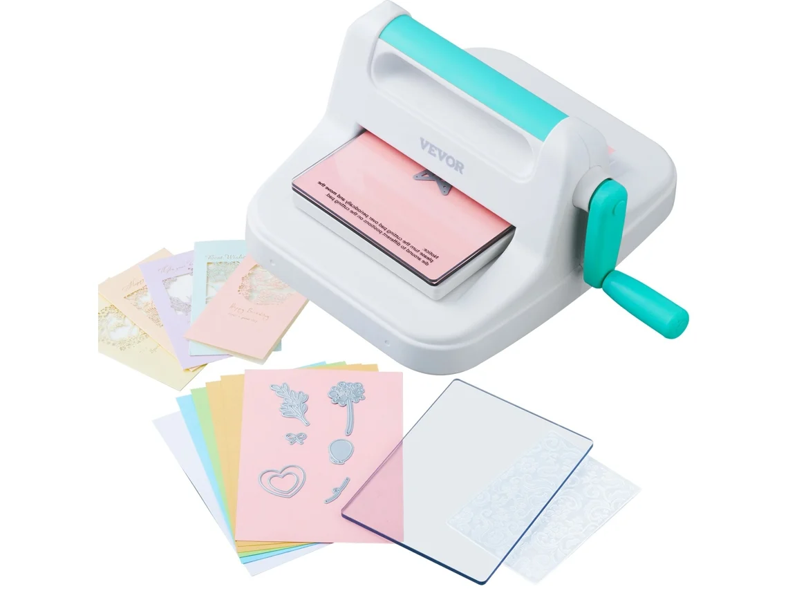 VEVOR Máquina de Gravação E Corte Manual com Abertura de 6 Polegadas para Scrapbooking Artesanal