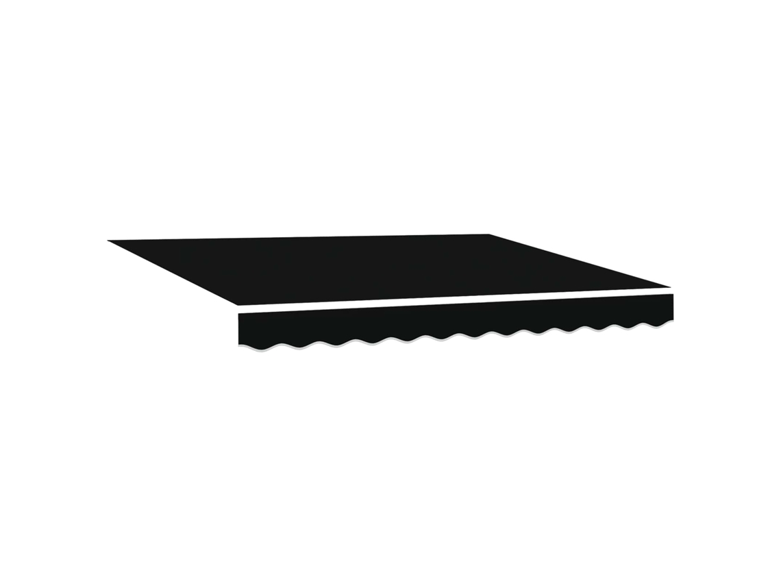 Toldo Retrátil Preto 300 X 250 Cm Tecido e Alumínio MAISON EXCLUSIVE