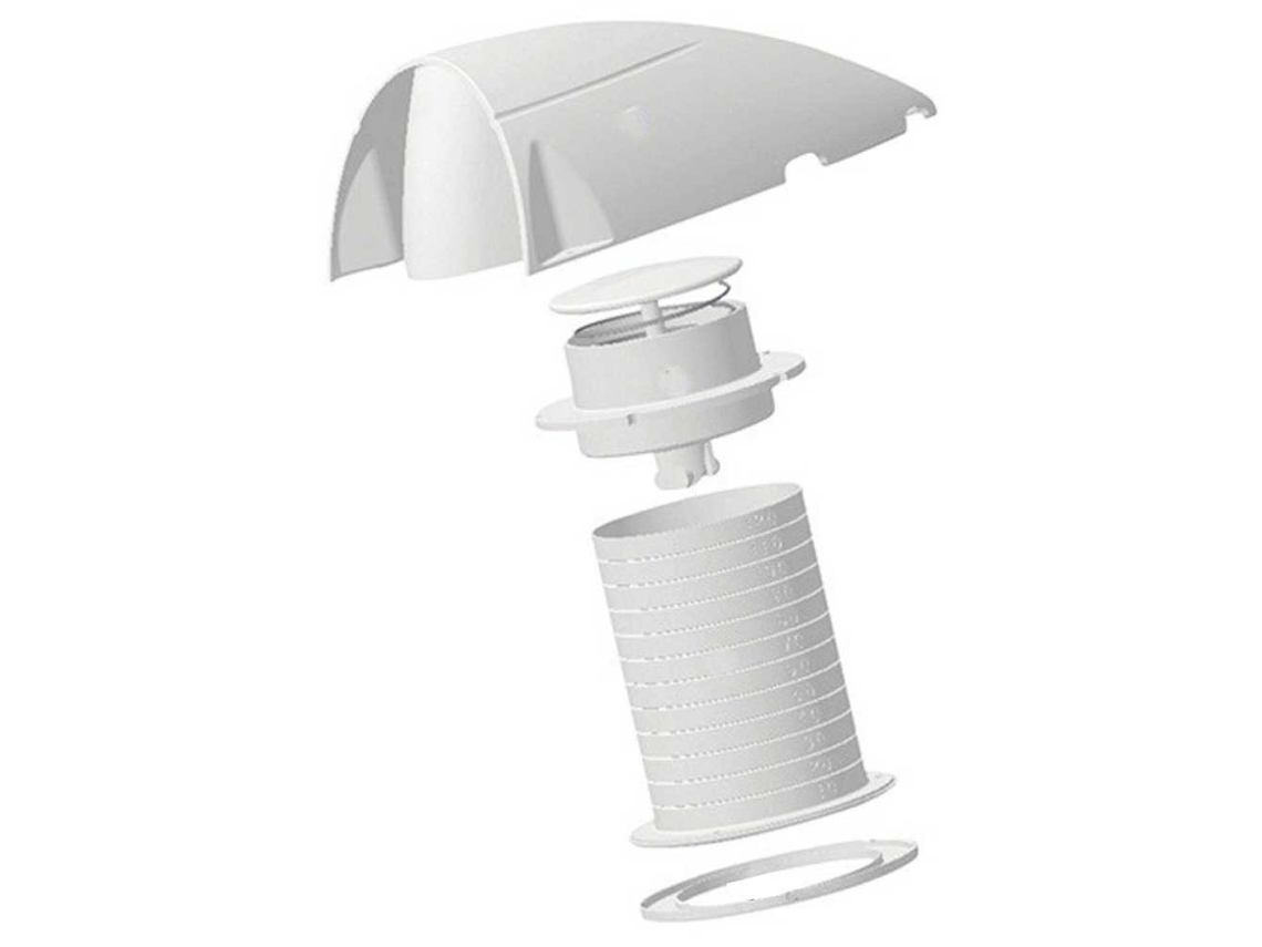 Peça Sobressalente de Ventilação Através Do Casco Streamlined Dorade Box Transparente 85 Mmplastimo