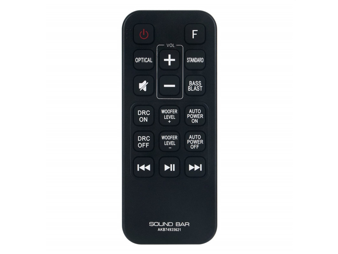 Comando À Distância para Sistema de Barra de Som LG Akb74935621 (soundbar)