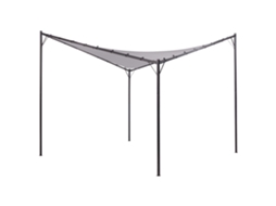 Pérgula De Jardim Aventine Metal 300 Cm 300 Cm Cinzento