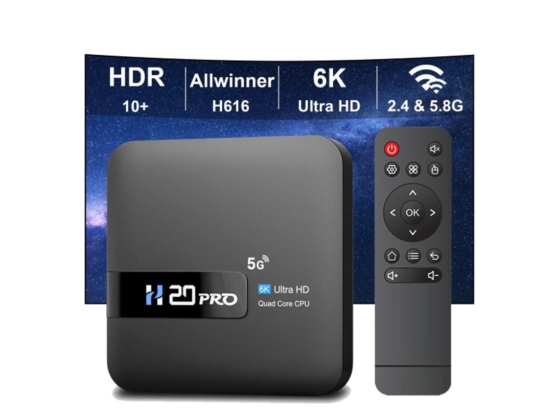 Smart Tv Box Android 10.0 16 Gb 2.4 E 5g Wifi 4k Media Player Tv Box Slowmoose