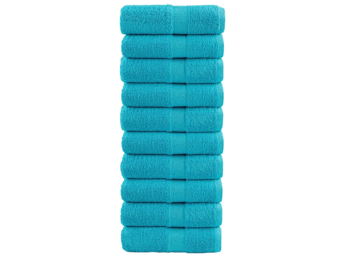 Wash Towel, Wash Towels Vidaxl Azul Algodão (30 X 30 Cm)