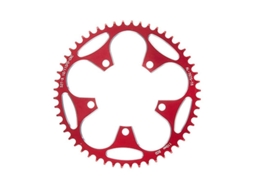 Yuru engrenagem de Bicicleta de Montanha, 5 Parafusos, 110bcd/130bcd, 52t, Vermelha