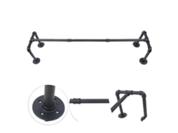 Cabideiro, Estilo Industrial, Alta Resistência, Preto