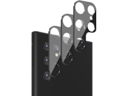 Conjunto de Películas de Ecrã Câmera Ultra Temperado Lente Traseira Antirisco para Samsung Galaxy S23 Ultra HONGWE. Vidro (3un)