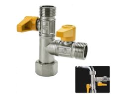 Válvula De 3 Vias Com Conector Em T Para Torneira De Vaso Sanitário, Chuveiro De Mão G 1/2