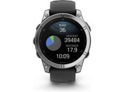 Relógio Desportivo GARMIN Fenix E (Outlet Caixa Aberta - 47 mm - Aço Inoxidável - Prateado)