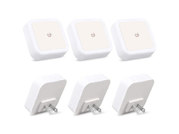Luz Noturna Led com Sensor Inteligente, Intensidade Luminosa Ajustável do Anoitecer Ao Amanhecer, Luminária de Parede Inteligente BRILVIBERA