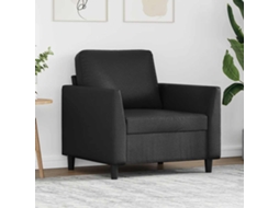 Vidaxl Poltrona Couro Artificial 60 Cm Preto
