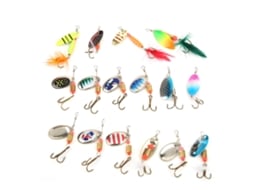 Kit de Iscas de Pesca com 16 Lure de Sequin