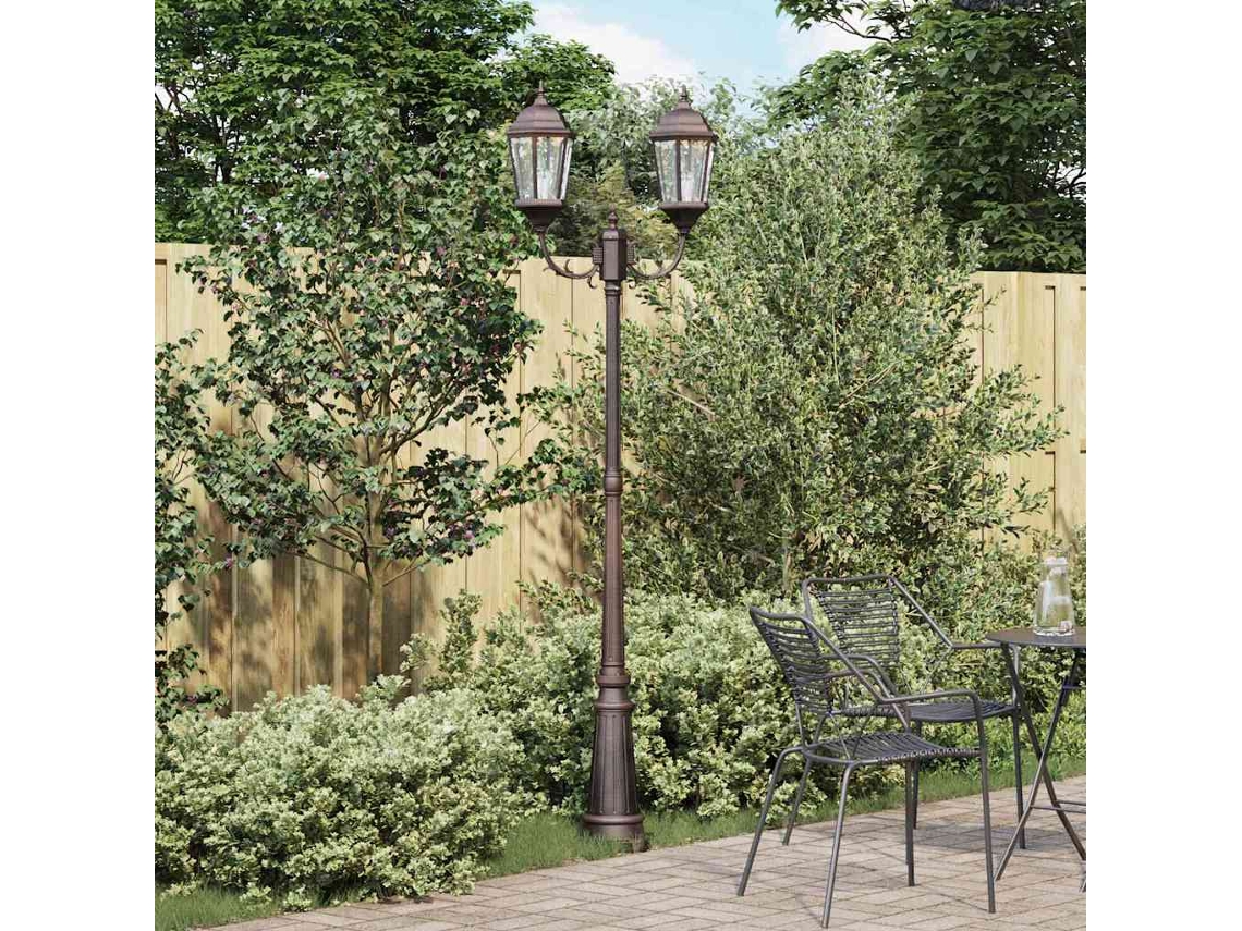 Vidaxl Luz De Jardim 68 X 20 X 235 Cm Alumínio E Vidro
