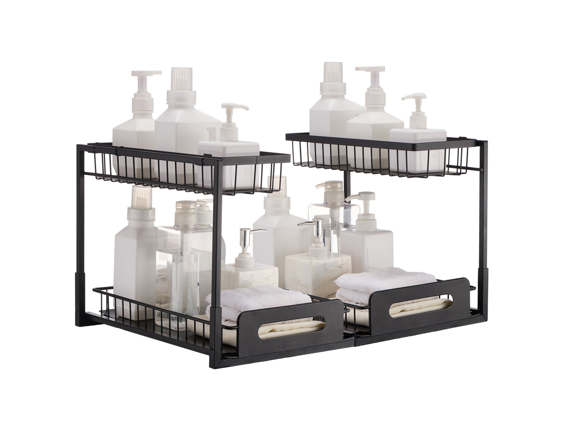 VEVOR Organizador de cesto para pia 2 níveis 270 x 360 x 280 mm