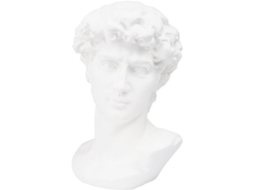 Estátua Busto Resina Branca Resistente Auxílio Educacional Esboço Personagem Decoração Interiores Moderna GOKOCO
