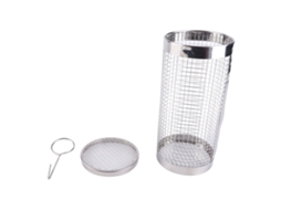 Cesta de Churrasco de Aço Inox Portátil