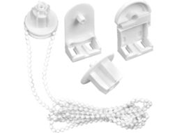 Omni kit de Peças de Reposição para Persianas Enroláveis 25mm, Acessórios com Cadeia de Pérolas 2m, Material Pom e Aço Inoxidável, Fácil Instalação